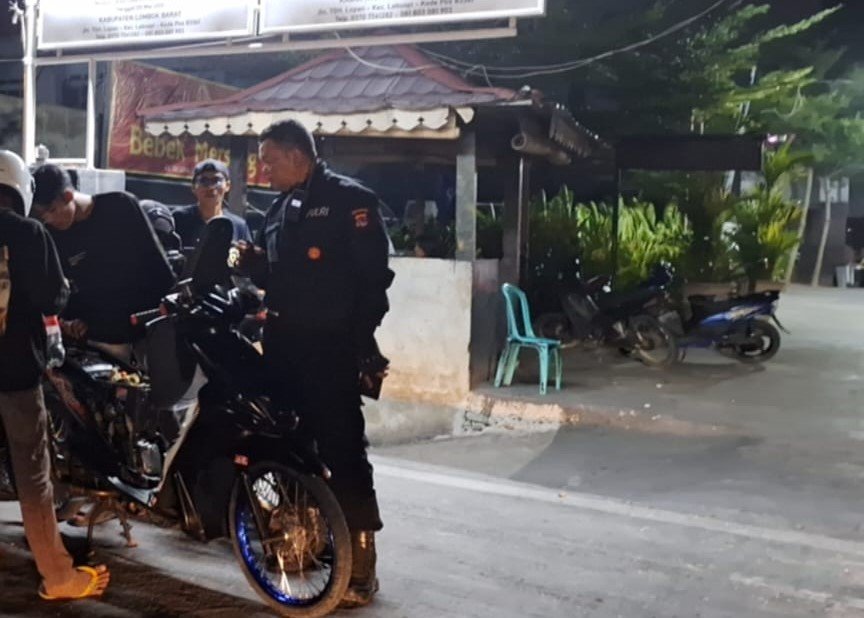 Tim Patroli Perintis Presisi Polres Lombok Barat Amankan Dua Motor Balap Liar