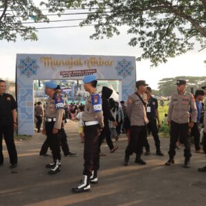 Polres Loteng Libatkan 259 Personel Gabungan Amankan Kampanye Terbuka di Lombok Tengah.