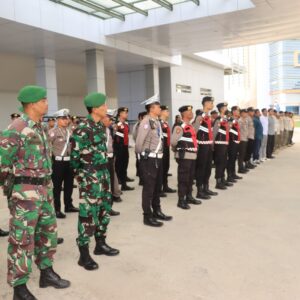 200 Personel Gabungan Siap Amankan Debat Perdana Pilkada Bupati dan Wabup Lombok Tengah.