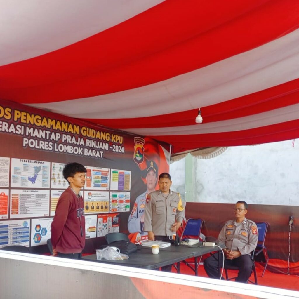 Pengamanan Maksimal di Gudang KPU Lombok Barat Jelang Pemilu 2024