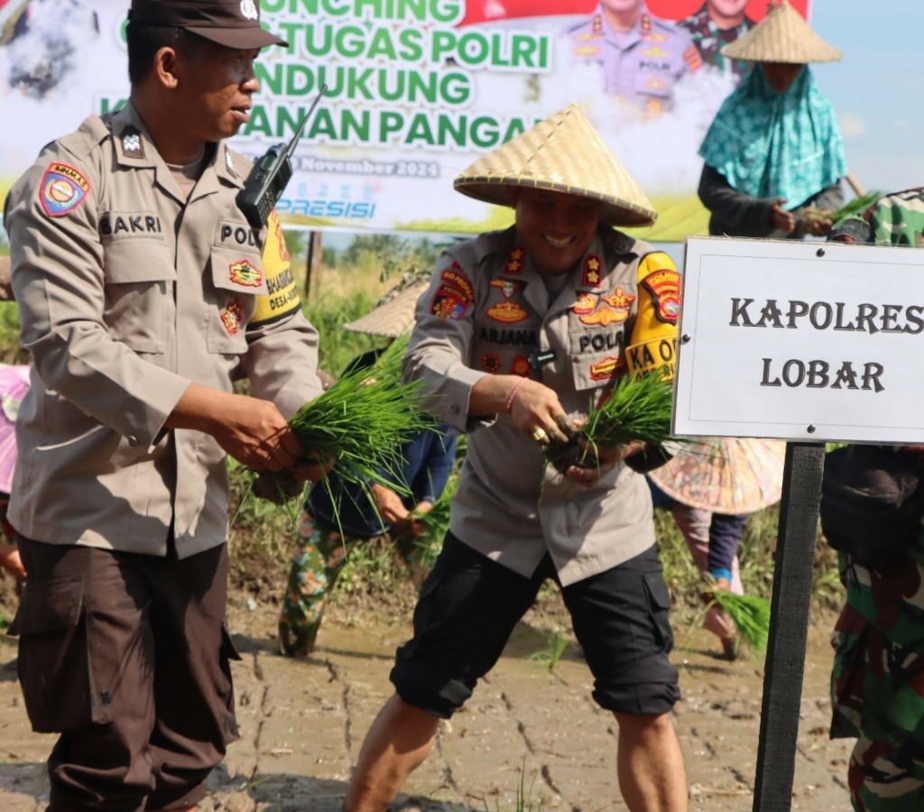 Polres Lombok Barat Dukung Ketahanan Pangan: Aksi Nyata di Lombok Barat