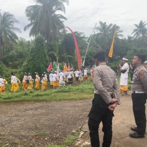 Polres Lombok Utara Amankan Kegiatan Keagamaan di Tanjung.