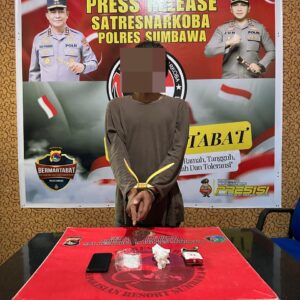 Ringkus Pengedar Narkoba, Polres Sumbawa Amankan Puluhan Gram Sabu