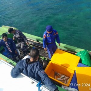 Cegah Pencurian dan Penyelundupan Biota Laut Dilindungi, Sat Polairud Polres Bima Kota dan Tim Gabungan Gelar Patroli