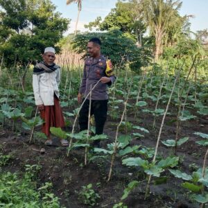 Polri Dukung Ketahanan Pangan, Pantau Persiapan Lahan Warga di Nanga Tumpu