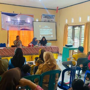 Polsek Brang Rea Bersama DP2KBP3A Melakukan Sosialisasi Antisipasi Kekerasan Terhadap Perempuan dan Anak