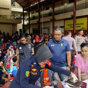 Korban Kebakaran di Kemayoran Diungsikan ke Posko Polres Metro Jakpus