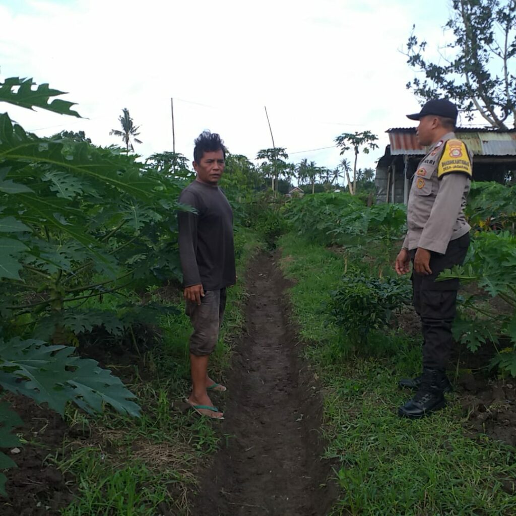 Polisi Sambangi Petani Jagaraga, Dorong Optimalisasi Lahan