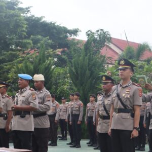 Kapolres Lombok Utara Pimpin Sertijab PJU Polres Lombok Utara