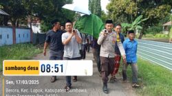 Polri Peduli Kedukaan, Bhabinkamtibmas Polsek Lape Bantu Prosesi Pemakaman Warga Binaan