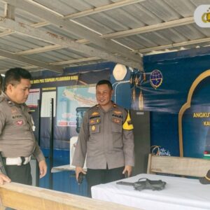 Waka Polres Bima Kota Cek Pengamanan di Sejumlah Pos Operasi Ketupat Rinjani 2025