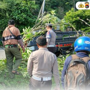 Respon Cepat, Personel Pospam Amahami Tangani Kecelakaan Tunggal di Pantai Lawata