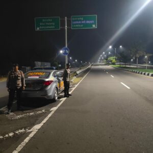Polsek Kediri Gelar Patroli Blue Light Cegah Kriminalitas dan Balap Liar