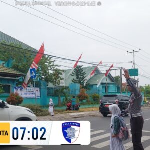 Sat Lantas Polres Bima Kota Laksanakan Kegiatan Rawan Pagi (Strong Point) di Sejumlah Titik Strategis