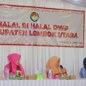 Ketua Cabang Bhayangkari Lombok Utara Hadiri Halal Bihalal DWP KLU