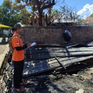 Kebakaran di Desa Samili, Satreskrim Polres Bima Terjunkan Tim INAFIS Laksanakan Olah TKP Awal