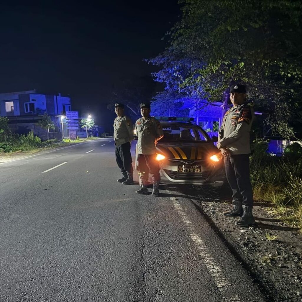 Polsek Kediri Gencarkan Patroli Malam untuk Cegah 3C dan Balap Liar
