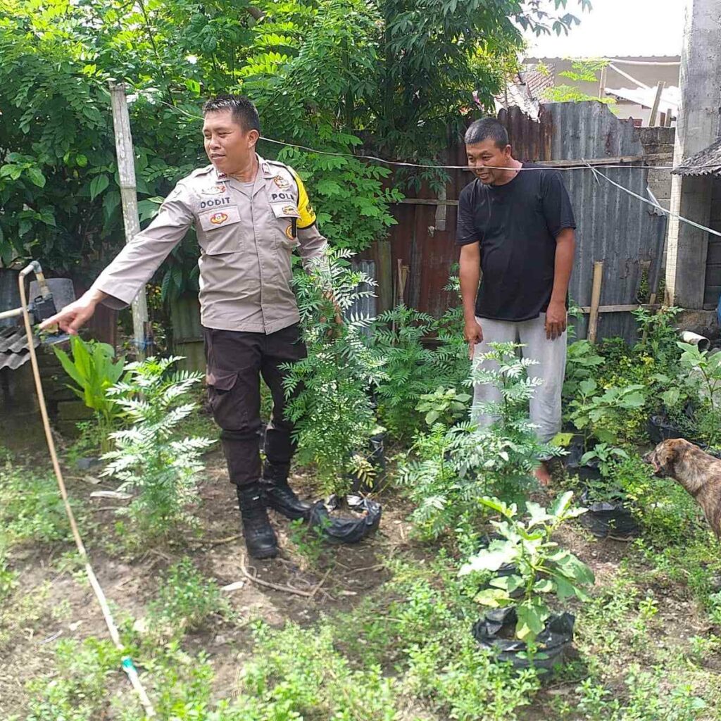 Polsek Kuripan Apresiasi Upaya Ketahanan Pangan Warga Jagaraga