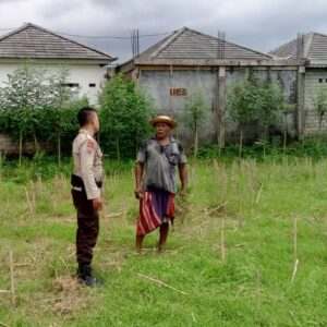 Polisi Dorong Ketahanan Pangan Desa Terong Tawah Lewat Pemanfaatan Pekarangan