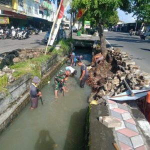Sambut Musim Tanam, TNI dan Masyarakat Kompak Perbaiki Kerusakan Irigasi Pertanian