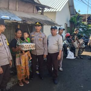 Polsek Kediri Konsisten Tangani Stunting Lewat Program Jumat Berkah