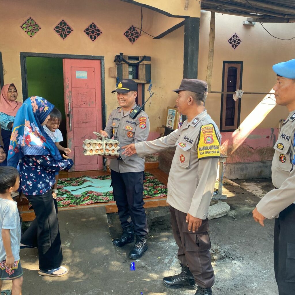 Aksi Polsek Kediri: Telur untuk Generasi Sehat Bebas Stunting