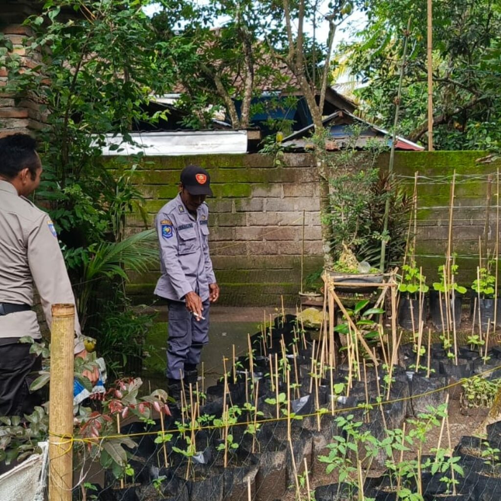 Bhabinkamtibmas Kuripan Edukasi Warga Soal Ketahanan Pangan Lokal