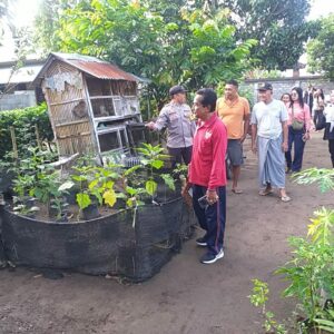 Bhabinkamtibmas Dorong Ketahanan Pangan dari Pekarangan Warga