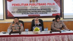 Puslitbang Polri Gelar Penelitian Profesionalitas dan Mitigasi Etik di Polres Bima Kota