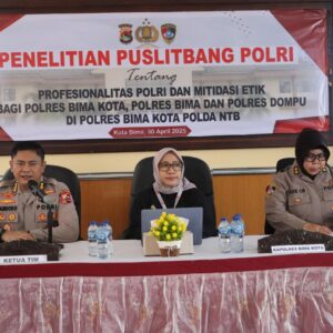 Puslitbang Polri Gelar Penelitian Profesionalitas dan Mitigasi Etik di Polres Bima Kota