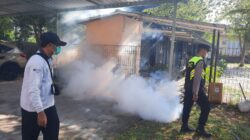 Polres Lombok Utara Gandeng Dikes KLU Lakukan Fogging