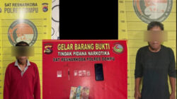 DIDUGA EDARKAN SABU, DUA PRIA DIRINGKUS TIM OPSNAL SATRESNARKOBA POLRES DOMPU