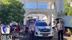 Satlantas Polres Bima Kota Kawal Rombongan Calon Jamaah Haji Menuju Bandara Sultan Salahudin
