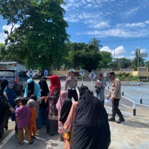 Satlantas Polres Bima Kota Kenalkan Rambu Lalu Lintas kepada Anak Usia Dini