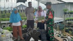 Perkuat Peran Perempuan, Kasi Sosial, Babinsa dan Bhabinkamtibmas Tinjau KWT Cendrawasih