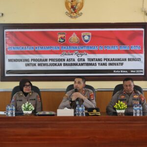 Sat Binmas Polres Bima Kota Gelar Peningkatan Kemampuan Bhabinkamtibmas, Dukung Program Pekarangan Bergizi Asta Cita Presiden