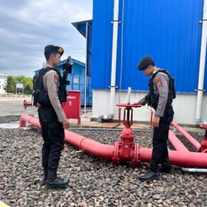 Unit Pamobvit Sat Samapta Polres Bima Kota Laksanakan Pengamanan dan Patroli di Objek Vital PLTMG Bonto Bima