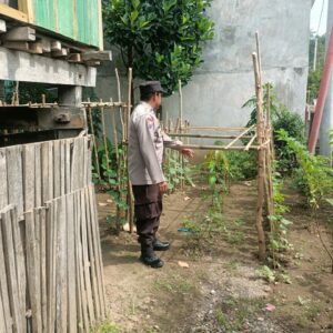 Asta Cita Swasembada Pangan, Bhabinkamtibmas Desa Beru Aktif Monitoring Ketahanan Pangan Desa