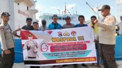 Polsek Kawasan Pelabuhan Laut Bima Himbau Waspada TPPO di Area Pelabuhan
