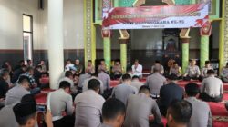 Kapolres Dompu Pimpin Dzikir dan Doa Bersama Sambut Hari Bhayangkara ke-79
