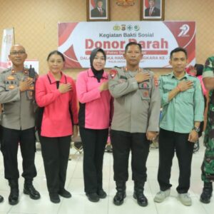 Semangat Peringati Hari Bhayangkara ke-79, Polres Sumbawa Barat Gelar Donor Darah