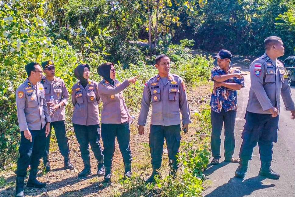Polres Lombok Barat Dampingi Polda NTB Tinjau Lahan Jagung di Sekotong