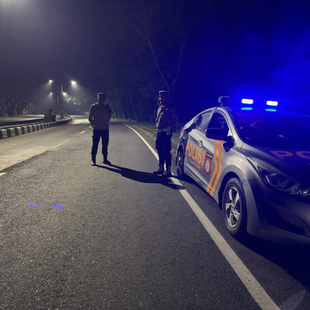 Polsek Kediri Intensifkan Patroli Blue Light di Jalur Rawan BIL Lombok Barat