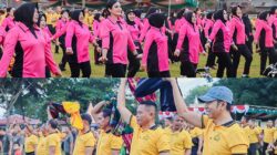 Semarak Hari Bhayangkara ke-79, Polres Dompu Gelar Olahraga Bersama dan Lomba Rakyat