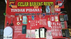 Gerebek Jaringan Narkoba, 6 Pengedar dan 40 Poket Sabu Diamankan Tim Opsnal Polres Bima Kota