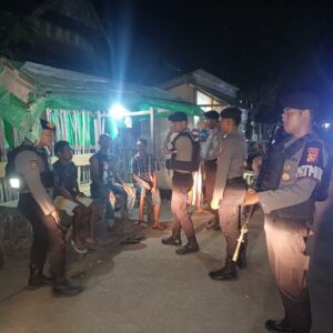  Sat Samapta Polres Bima Kota Laksanakan Patroli Blue Light di Dua Kelurahan Antisipasi Gangguan Kamtibmas