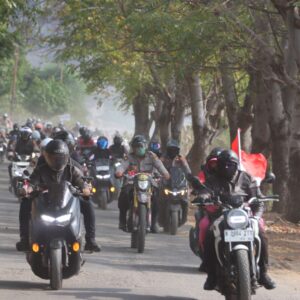 Polres Bima Kota Gelar Touring Merah Putih Sambut HUT ke-80 RI, Wujudkan Semangat Nasionalisme di Tanah Mbojo