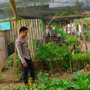 Dukung Program Asta Cita, Bhabinkamtibmas Desa Bangkat Monteh Dampingi Warga Kelola Pekarangan Bergizi