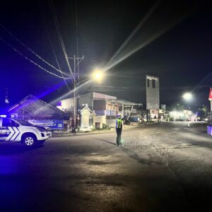 Sat Lantas Polres Dompu Gelar Blue Light Patrol Malam, Warga Apresiasi Kehadiran Polisi di Jalan