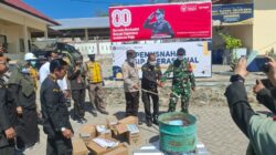 Polsek Poto Tano Kawal Pemusnahan Arsip Operasional Balai Karantina NTB